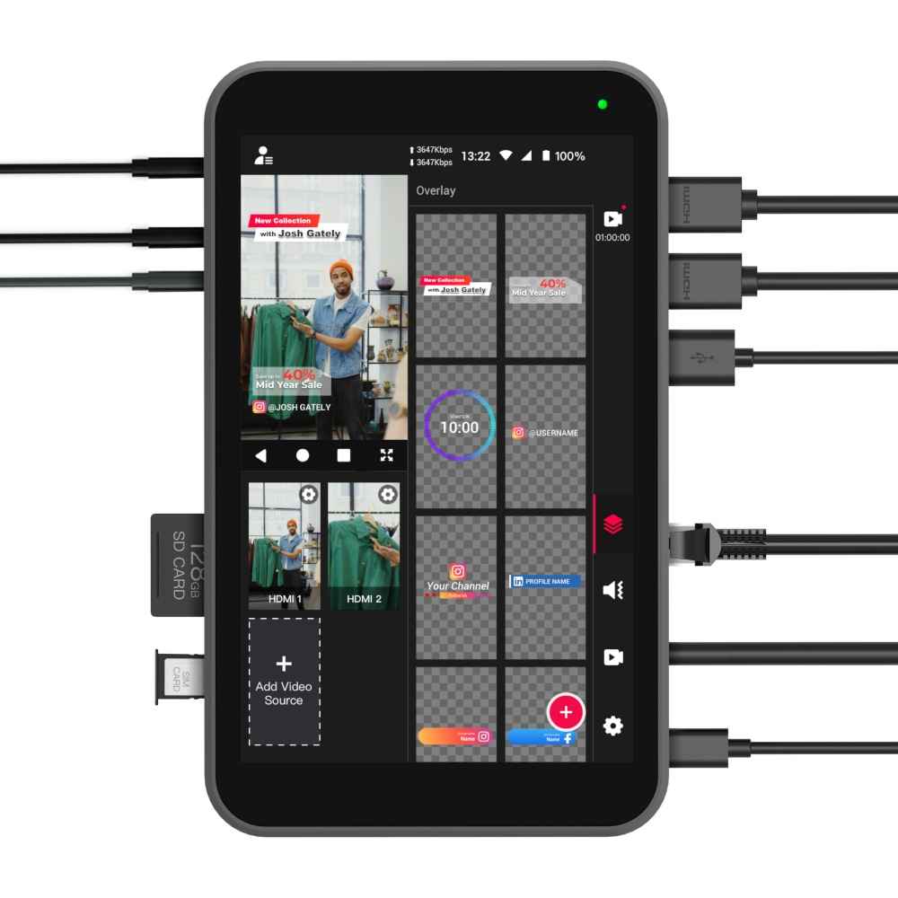 YoloLiv Instream портативна студія для вертикального стрімінгу YoloLiv Instream портативна студія для вертикального стрімінгу